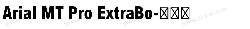 Arial MT Pro ExtraBo字体转换
